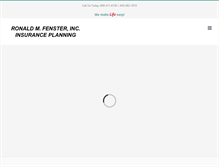 Tablet Screenshot of fensterinc.com